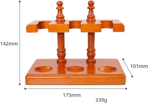 Expositor de madera para pipas de tabaco, soporte elegante de salón 3