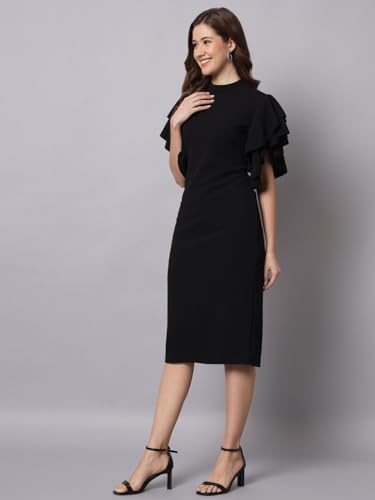 Image of FUNDAY FASHION Women's Half Sleeve Round Neck Bodycon Casual Maxi Dress