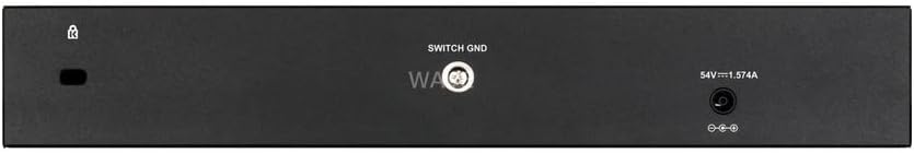 D-Link DGS-1210-08P Smart Switch, rear view