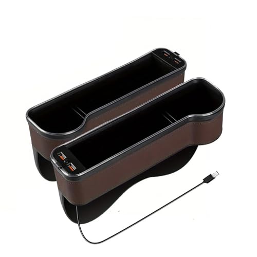 ԍ A[Xg R\[{b ԗpV[gԎ[Jbvz_[ FςLEDCgt ԗpԎ[I[KiCU[{bNX USB[d2t(2pc Right Left Brown)