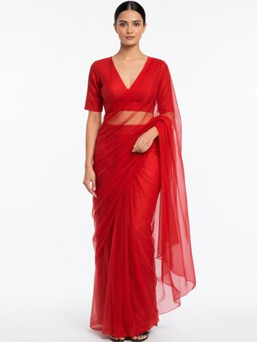 Image of Thevasa Women's Dupion Raw Silk Divine Depth Blouse