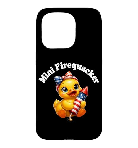 Mini Firequacker ���킢���A�q���̐Ԃ���� 7��4�� �č��Ɨ��L�O�� �X�}�z�P�[�X iPhone 15 Pro �p