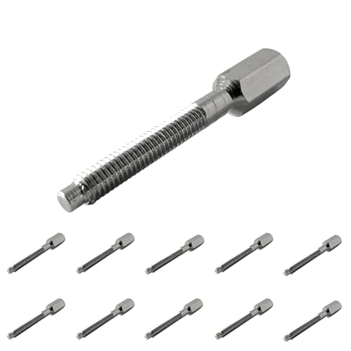 Evoges M3.5 x 35mm Brass Extension Studs Ideal for Extending Sockets and Switch Screws, Pack of 10