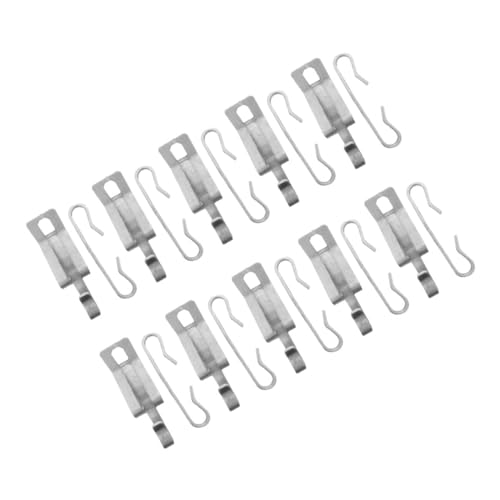 Veemoon Kit De 20 Clips De Câbles Chauffants Et Crochets En Aluminium, Compatibles Toits Inclinés, Fixation Sécurisée Sans Perçage, Pour Équipements De Chauffage De Gouttière