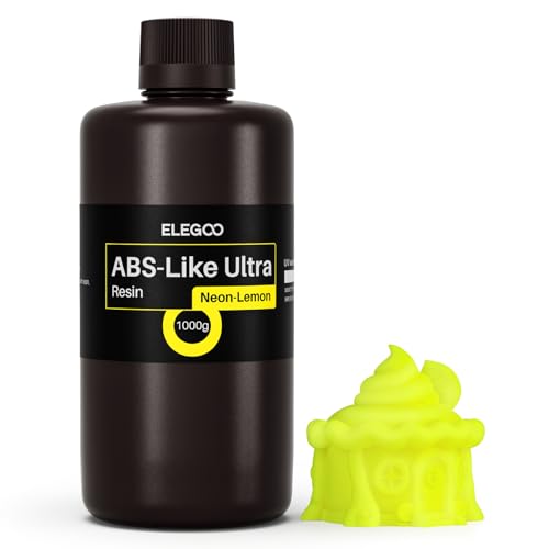 ELEGOO ABS-Like Ultra 3D Resin, Extra Strength, Lemon Yellow 1000g