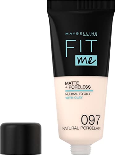 Maybelline New York Fond de Teint Fluide Ton sur Ton Fit me! Matte and Poreless Teinte : 97 naturelle NU - vue 10