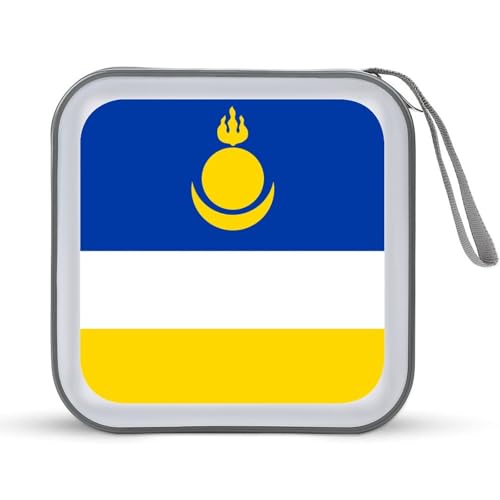 Buryatia Flag CD Case DVD Storage Case Portable