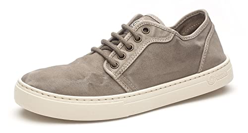 Natural World Eco | 6602e Old Narciso | Zapatillas Hombre 100% Ecológicas | Calzado Sostenible (Gris, 43)