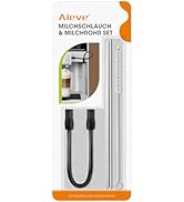 Aieve Milk Hose Stainless Steel Milk Tube and Cleaning Brush Set Compatible with Siemens EQ6 Plu...
