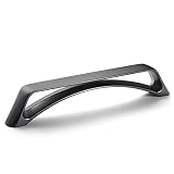 Goo-Ki 6 Pack 5-Inch Hole Center Arch Brushed Dark Steel Cabinet Handles Modern Simplicity Matte Bla