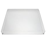 OHPHCALL Copertura protettiva trasparente antipolvere in acrilico per vinile, coperchio rettangolare per giradischi e lettore vinile, per home audio setups, 16,2x13,2x2,4 pollici