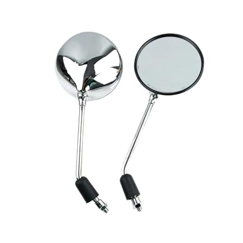 Rétroviseur latéral chromé pour moto et scooter look vintage