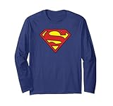 Superman Classic Logo Longsleeve T Shirt Long Sleeve T-Shirt