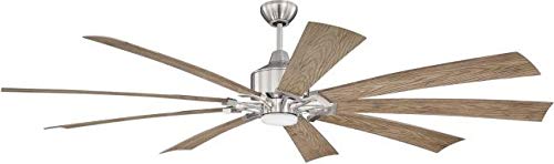 Craftmade EAS70BNK9 Eastwood 70" Outdoor Ceiling Fan with LED Light Kit with Remote & Wall Control, 