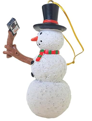 Tree Buddees Selfie Stick Snowman Christmas Ornament