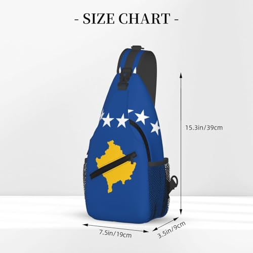 Mochila Unisex con Estampado de Bandera de Kosovo miniatura 3