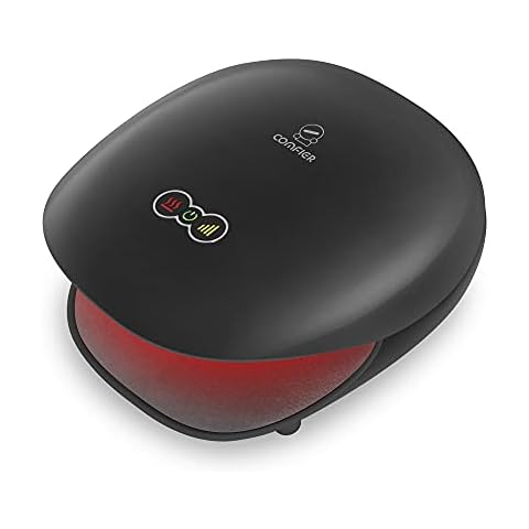 Comfier Cordless Hand Massager with Heat - Heated Finger Massager 3 Compression Modes, Compression Kneading Massage for Arthritis, Improves Finger Circulation,Carpal Tunnel Black Cover