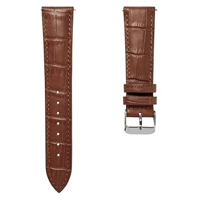Pure Swiss 22mm Genuine Leather Strap in artificial embossed Alligator-Style desing Watchband with quick Release pin Colour Tan (B0D9KQCZR6) Amazon Price History, Amazon Price Tracker