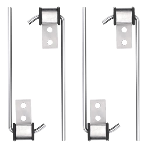 Gifeerory - 4 Pack Universal Exhaust Hangers Rod, Upgrade Weld on Exhaust Pipe Hanger, Heavy Duty Muffler Hanger, Exhaust Hanger Tool (10 Inch Long, 3/8 Inch Rod) - -21%