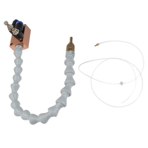 HEMOTON Sistema de Pulverización de Lubricación de Niebla para Torno Cnc y Fresadora Boquilla Tubo de Aire Enfriamiento Preciso para Corte y Grabado Color Aleatorio