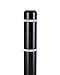 BollardGard 4" x 52" Bollard Cover Black - Innoplast (Black White Tape)