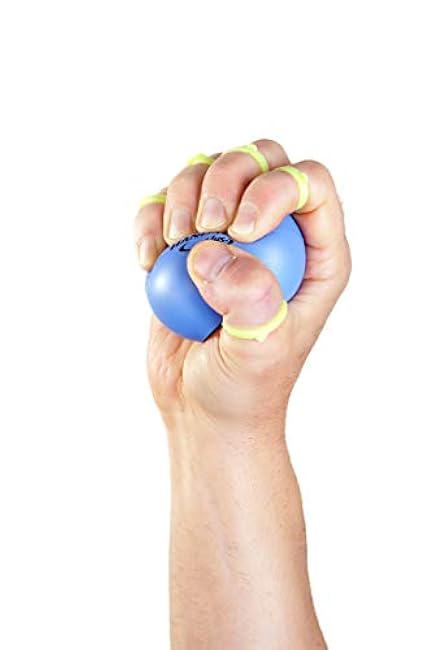 Physical Therapy Hand Exerciser - Forearm Exerciser with Stress Relief Ball - Hand Therapy Balls for Exercise, Training - Finger Exerciser & Strengthener - Soft Tension, Purple