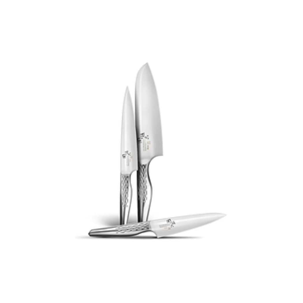 KAI Set de Couteaux Seki Magoroku Shoso 3 pièces, 2 Couteaux universels et 1 Couteau de Chef