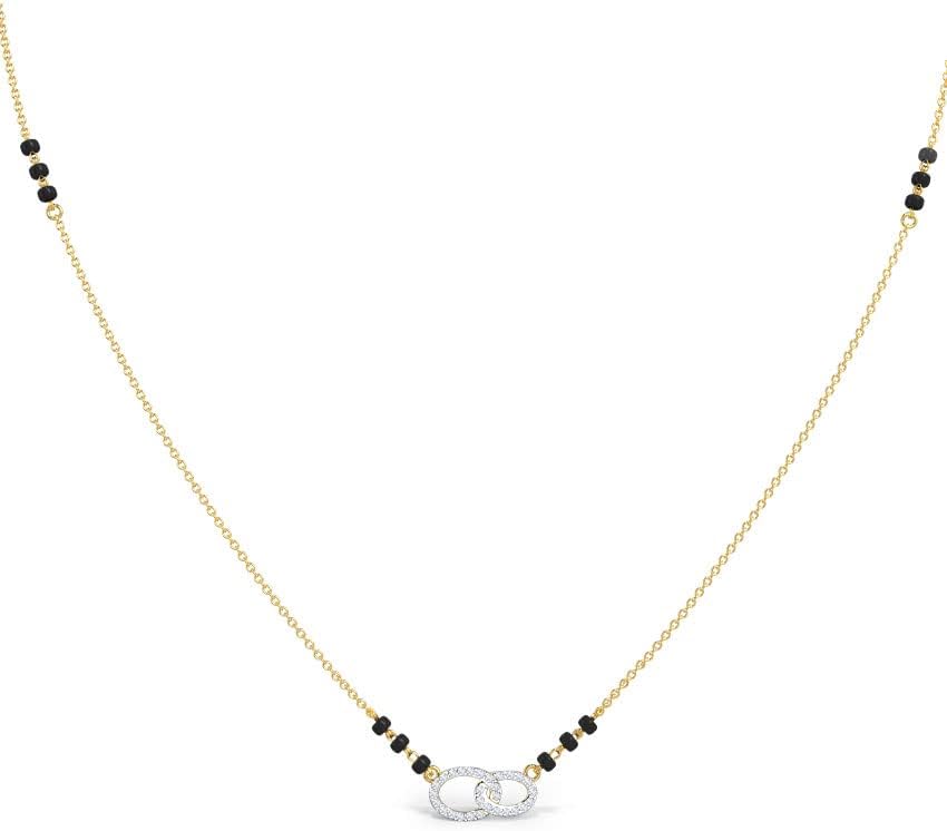 Jewellery american diamond traditional short Wedding mangalsutra for women