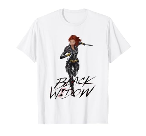 Black Widow Movie Running Black Widow T-Shirt