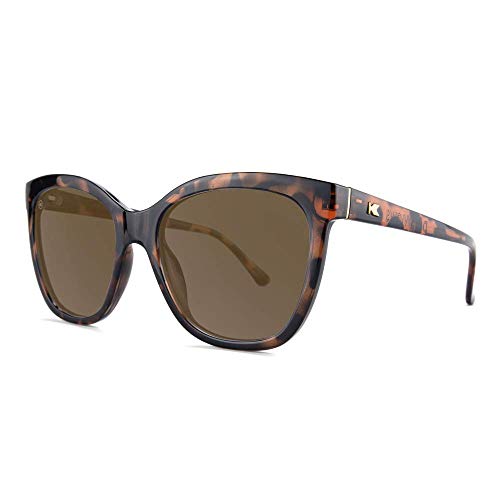 Knockaround Deja Views Polarized Sunglasses, Glossy Tortoise Shell/Amber