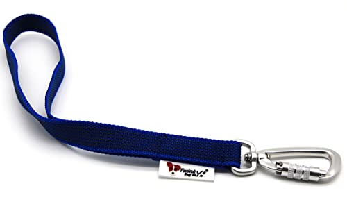 Twinkys Correa para perros Dog Style Made in Germany, de goma, 20 mm de ancho, azul con mosquetón de seguridad Cover