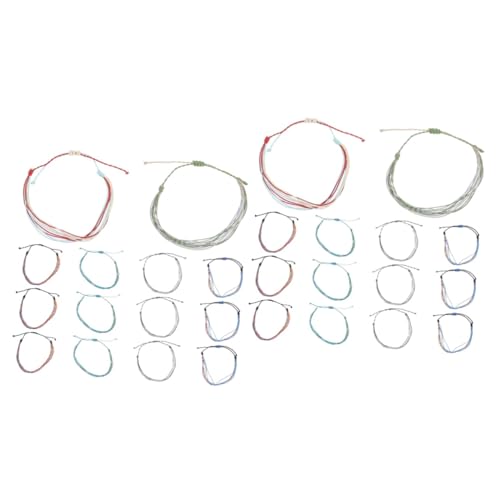 Pulseras de tobillo impermeables VALICLUD trenzadas que no se decoloran con el agua