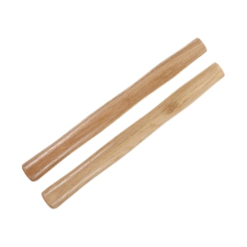 BESPORTBLE 2pcs Octagonal Hammer Wooden Handle Hammer Handle Replacement Pitchfork Handle Hammer Handle Wedge Hammer Replace Handle Hickory Axe Handle Fitting for Hammer Wooden Handles Beige