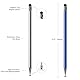 Bopomofo Tablet Stift (5 Stück),2 in 1 Touchscreen Stift,Stift für Tablet,Kompatibel Mit Handy,iPad, Android,Stift für Alle Touchscreens (Silber/Blau/Roségold/Weiß/Schwarz)