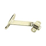 Richelieu Hardware - 2284BV - Sturdy Aluminum Long-Arm Support for Wood Handrail - Brass Finish