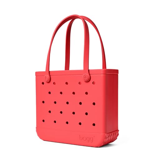 BOGG BAG Medium Tote 15 x 12.5 x 5 Durable Washable Tip-proof Beach Pool Boat Work Sports (Coral Me Mine)