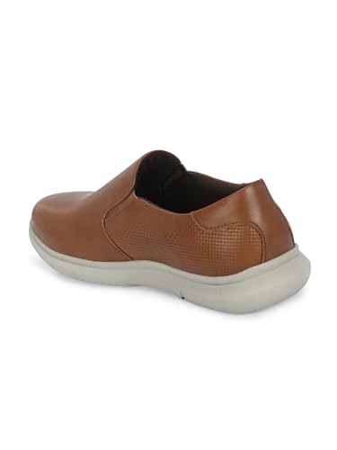 Image of egoss Platinum Premium Genuine Leather Sneaker Casual Shoes for Men, Durable, Comfortable & Versatile Design, Ideal for Work, Events & Everyday Wear