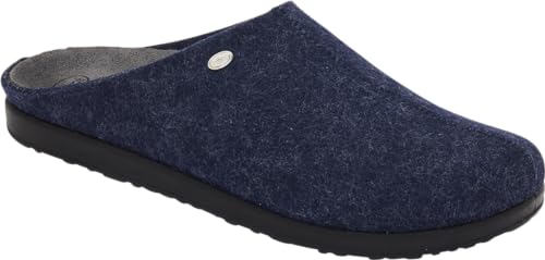 Lettino per gambe ergonomico. Scholl Elio, Sandali Uomo, Blu Navy, 43 EU