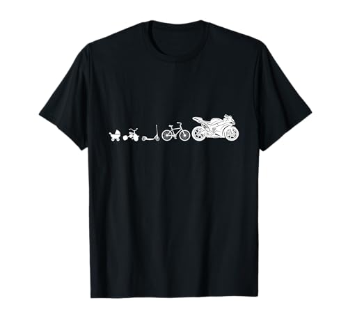 Evolution Schnelles Motorrad als Ziel T-Shirt Evolution Schnelles Motorrad als Ziel T-Shirt