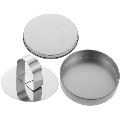 DEARMAMY Korean Sugar Candy Making Tools 2pcs Sugar Game Kit Games Cookie Press Molds with Tinplate Storage Box Cake Decoration Tool Stamper