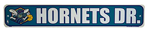 New Orleans Hornets NBA Original Primary Logo - LARGE 24x4 - Street Sign