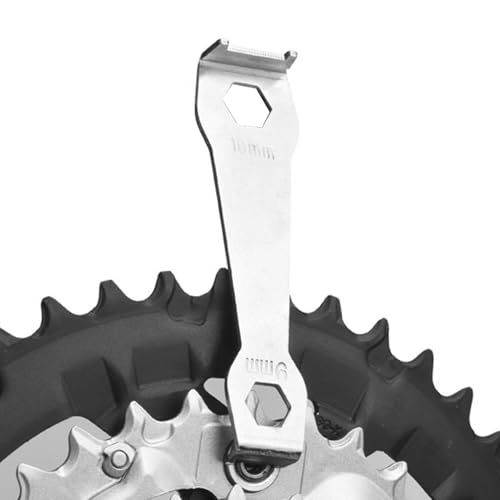 チェーンリングナットレンチ - 精密金属ボルトリムーバー、耐久性のある自転車クランク修理ツール、コンパクトサイクリングメンテナンススパナ |ロードマウンテンバイク通勤ツーリングレーシングFi用のプロフェッショナルアクセサリー