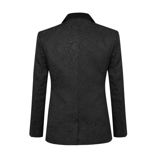 Men Suits Solid Jacket Jacquard Suits for Men Breathable Solid Jacket Wedding Guest 3 Piece Blazer Vest Pants2