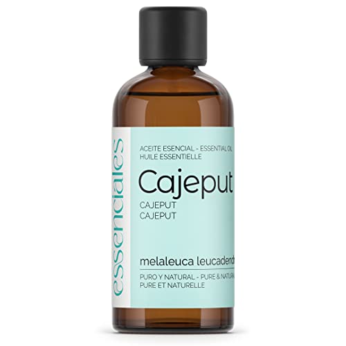 Essenciales - Aceite Esencial de Cajeput, 100% Puro, 100 ml | Aceite Esencial Melaleuca Leucadendron
