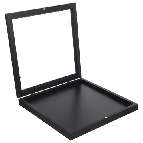 DOITOOL Cadre Exposition Bois pour Maillots de Sport Protection la Poussière Taches Vitrine Stable pour Football Basketball et Baseball Support Décoratif pour Collection