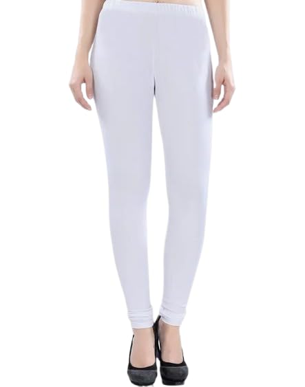 Women Cotton Full Length Leggings Stretch High Waist Soft Comfortable Solid Color Premium Fit Pants for Casual Office Yoga-image-8