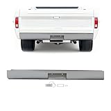 HECASA Rear Roll Pan Compatible with 1967-1972 Ford F100 Pickup Fleetside Models Truck Steel Rollpan with LED, Center Plate Box Electrophoresis
