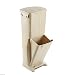 XIANGJBYC Cubo de Basura Cocina de Doble Capa Clasificación de diseño Vertical Bote de Basura 33 litros / 8.7 galones Bote de Basura (Color : Beige, Edition : A)