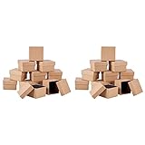 caja de papel kraft para armarios de joyería: almacenamiento. Puede guardar pendientes, broches, anillos y otros pequeños accesorios.