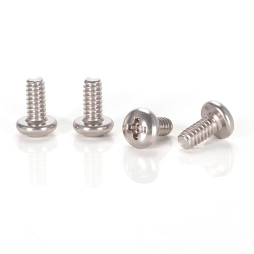 Skvltvfyt Pan Head Machine Screws #4-40x1/4 (Pack of 100),304 Stainless Steel, Phillips Drive Fully Threaded,18-8 Grade Bright Finish, Corrosion Resistant Hardware